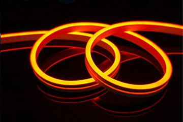 Гибкий светодиодный led неон smd для фотозон оранжевый